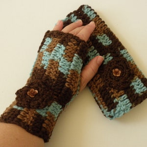 Earth & Sky Fingerless Gloves