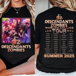 Descendants Team Matching Shirt, Descendants Zombies Worlds Collide Tour Hoodie, Summer Music Festival Shirt, Summer Tour 2025 Shirt