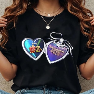 Descendants Zombies Worlds Collide Tour Locket Shirt, Der Aufstieg der roten Gruppe T-Shirt, Descendants Konzert Tshirt, Sommer Musik Festival 2025