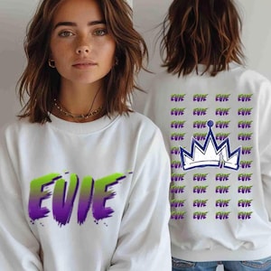 Descendants Evie Poison Apple Graphic Design Shirt, Family Matching Shirt, Epcot Theme Park Gift Shirt, Descendants Concert Sweatshirt