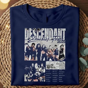 Descendants Zombies World Tour Sweatshirt, The Rise of Red Characters T-shirt, Concert Summer Music Festival Outfit, Gift For Fans