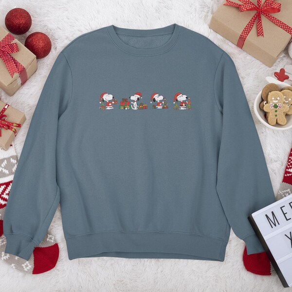 Peanuts Xmas Cotton Sweater Multicolor