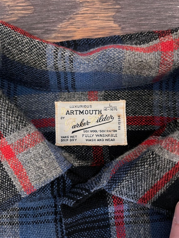 1940s Dartmouth Parker Wilder Men's Wool Rayon Fl… - image 2