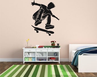 Skateboard Extreme wall,Sports,Wall decor,Wall Decal,Window Sticker,Vinyl sticker Handmade 1786 Skate