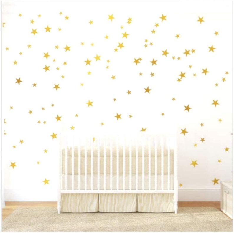Star Wall Decals Vinyl Wall Decals 220 Star Decals 4 Color Etsy