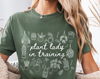Plant Lady Comfort Colors Shirt | Plant Lover Gift