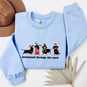 Dachshund Christmas Crewneck Sweatshirt, Dachshund Christmas Sweater, Dog Lover Gift, Dachshund New Year, Christmas Crewneck, Dachshund Mom