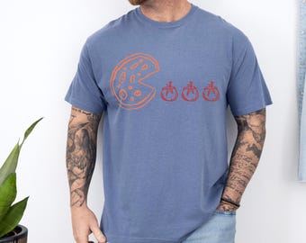 Komfort Farben Pizza Liebhaber Shirt | Lustiges Foodie Tee