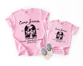 Lager-Shirt | Passende Familie Camping Shirts | Personalisierte Camping Geschenke