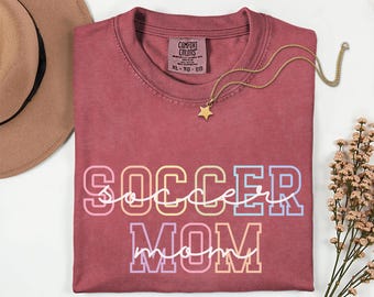 Comfort Colors Soccer Mom Shirt | Game Day Team Spirit Tee