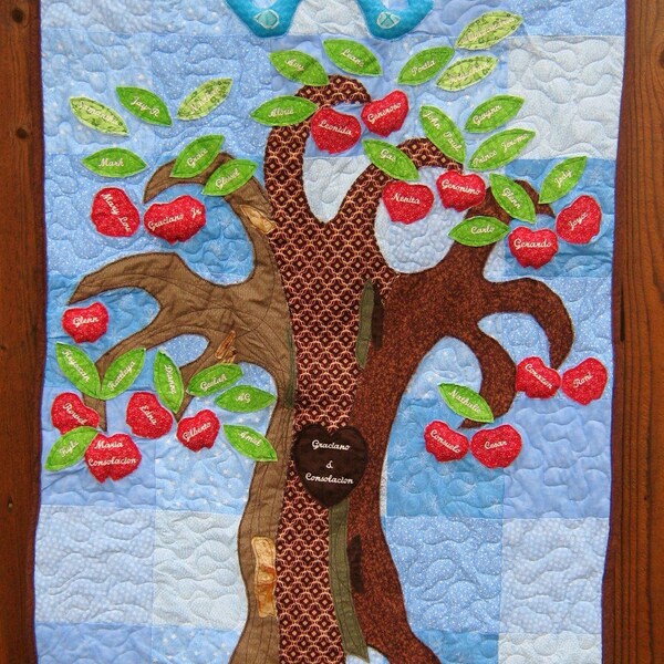 Family Tree Quilt/Wall Hanging , Custom , Large
