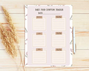 Food python tracker, Food Journal, Gesundheitstracker, Printable, Food Journal