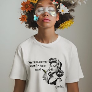 Zwillinge Slogan T-Shirt, Sternzeichen T-Shirt, Astrologie Shirt, Zwillinge Geschenk, Horoskop Kleidung, Zwillinge Zeichen, Geburtstagsgeschenk, Geschenke für sie