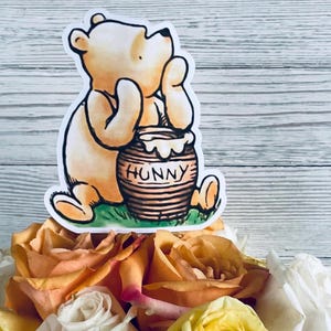 Juego de 10 púas para centro de mesa de Winnie the Pooh/Winnie clásico.