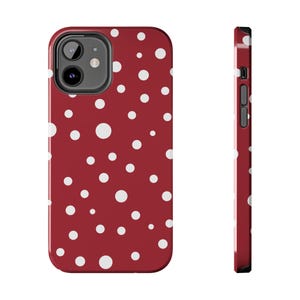 Polka Dot Tough Phone Case - Stylish Protection, Fun for All Ages, Gift for Birthdays, Holidays, and More!