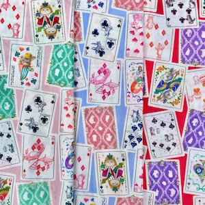 Japanische Rasen Baumwolle - Trumpfkarten - Fabric22 Kollektion 7 - 0,5 Meter