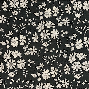 Liberty of London - Capel - Black and Off White - Limited Edition re-print - fat quarter