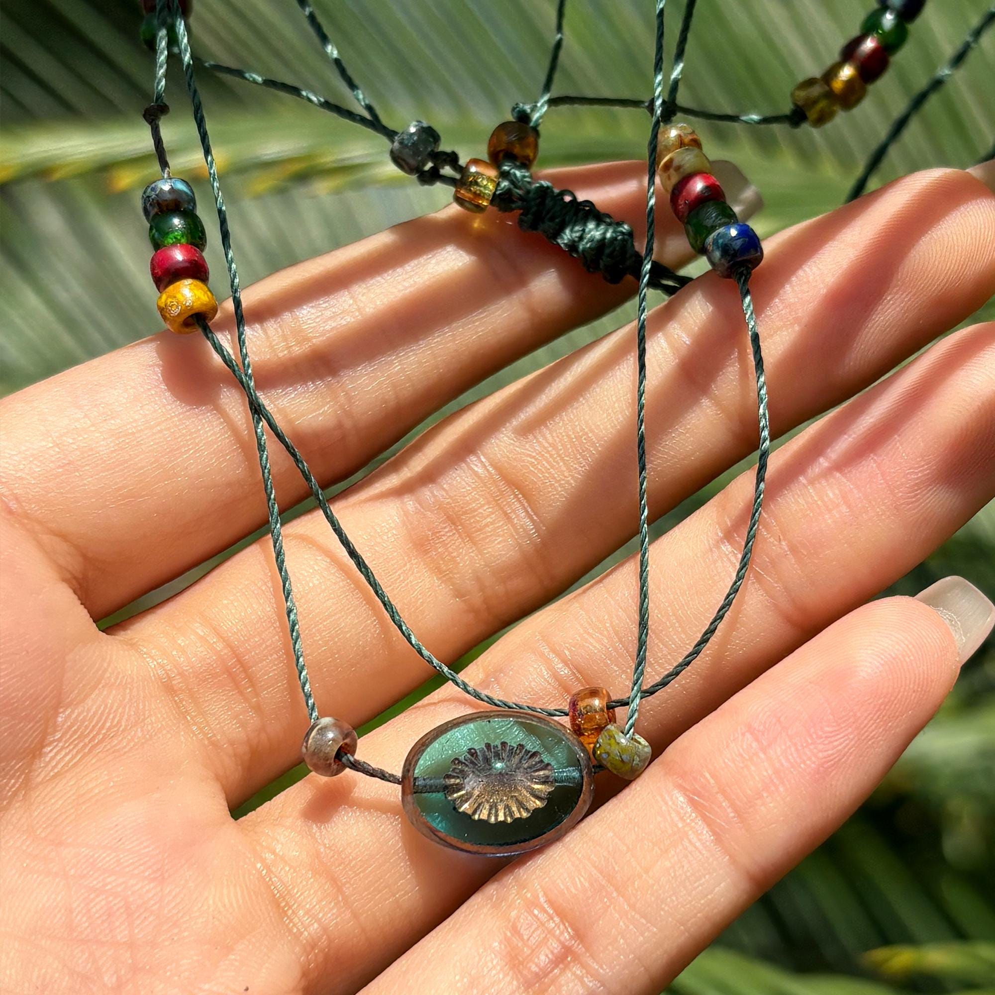 Yienate Boho Perla Perline Collana Girocollo Vintage Colorato Riso Perline Girocollo Imitazione Collana Di Perle Catena Estate Boho Collana Gioielli Per Donne E Ragazze