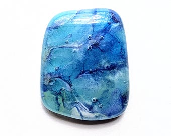 Fused Glass Cabochon, Pendant, Jewelry