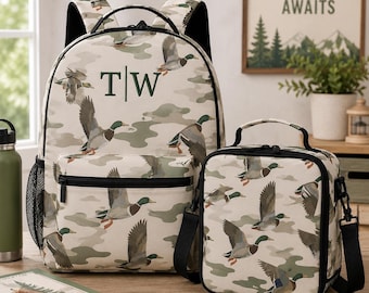 Mallard Duck Backpack, Lunchbox, Personalized