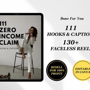 111 Done For You Hooks For Instagram, Social Media, Reel Hooks and Captions, PLR, Instagram Captions, DFY Instagram Hooks