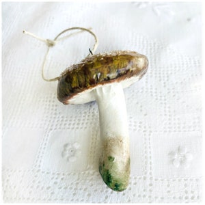 Mushroom Gift,Vegan Clay Art Gift, Individual OR Set of Two, Home Decor, Pottery Mushroom Gift image 7