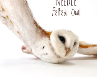Needle Felt Owl, Barn Owl Art, Soft Sculpture, Bird Taxidermy Art Gift,  Birdwatcher Gift, Nature Lover Gift
