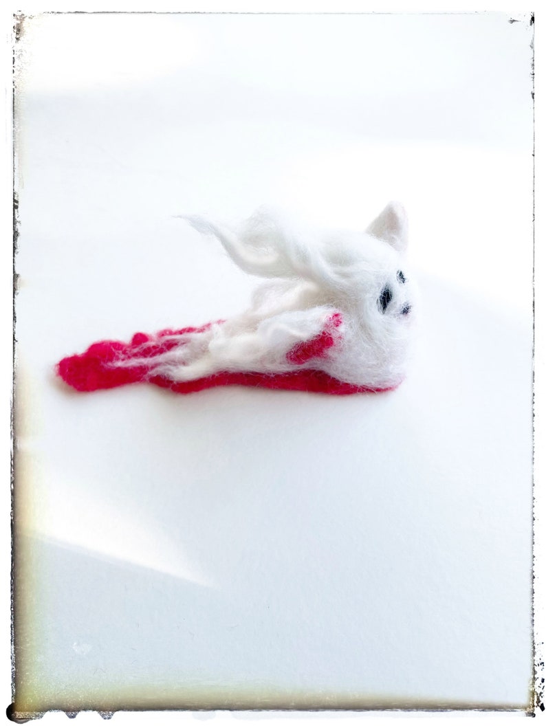 SALE Needle Felted Ghost, Halloween Sale, Soft Sculpture Art for Party Decor image 5