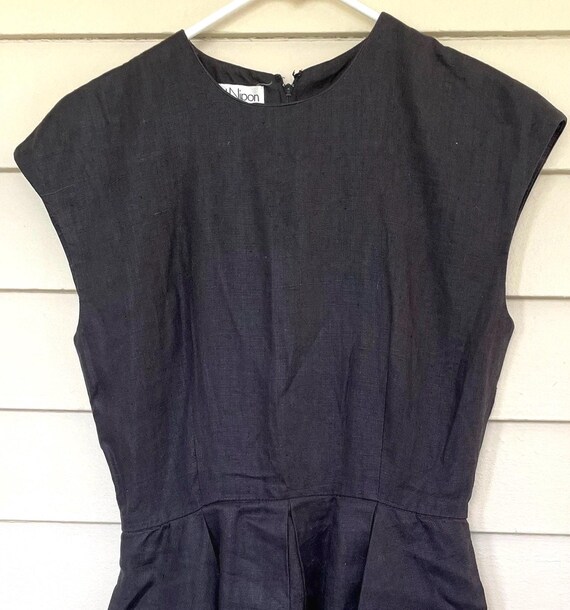 Albert Nipon bubble hem mini dress  Pockets black… - image 1