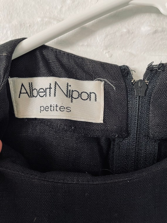 Albert Nipon bubble hem mini dress  Pockets black… - image 4