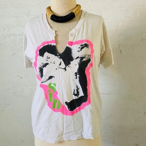 Sid Vicious Vintage T-shirt original tattered T shirt 1980’s rock tee
