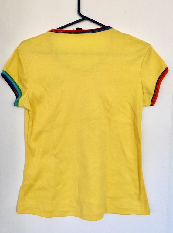 Vintage T-shirt Vail Colorado 1980s T shirt Yello… - image 4