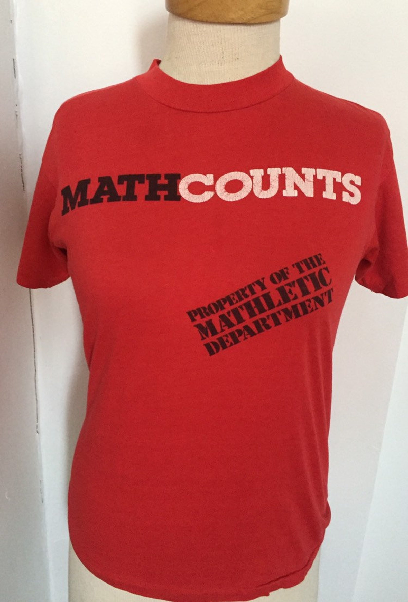 Mathlete Vintage MATH COUNTS T Shirt Size Medium 50 50 Combed Etsy India