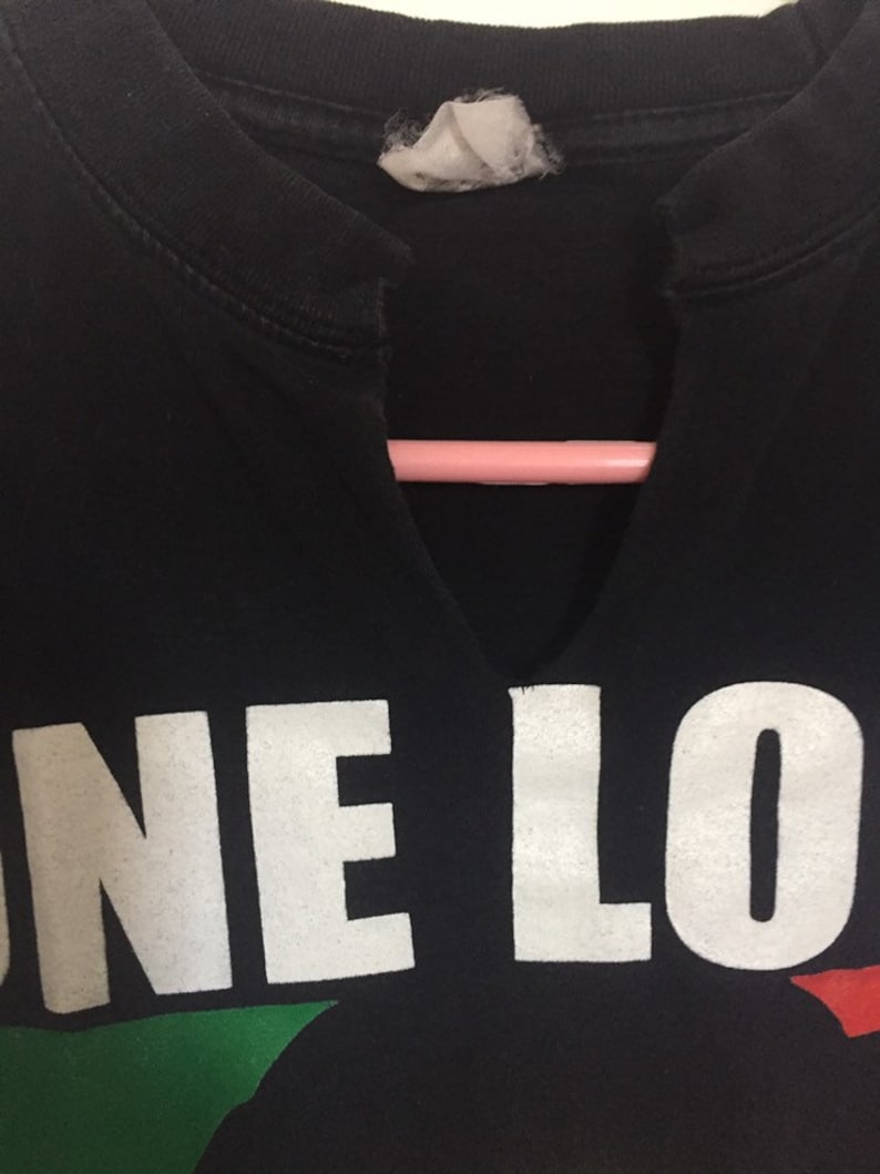 Bob Marley ONE LOVE vintage rock tee T shirt sz medium black