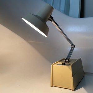 MCM Gooseneck desk lamp mid century modern lighting 1950s office housewarming gift
