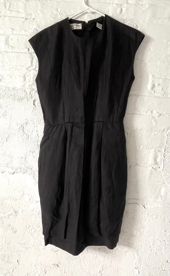 Albert Nipon bubble hem mini dress  Pockets black… - image 5