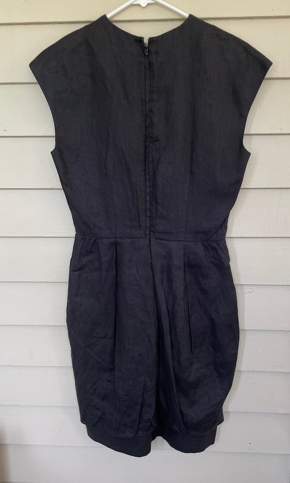 Albert Nipon bubble hem mini dress  Pockets black… - image 6