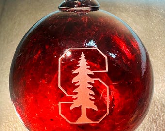 Stanford University Blown Glass Ornament