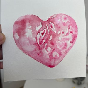 Custom Watercolor Heart Painting image 3