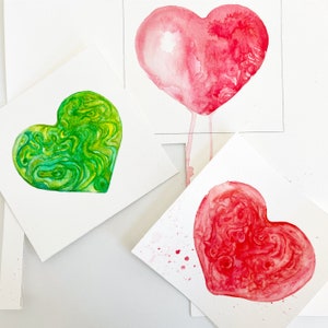 Custom Watercolor Heart Painting image 4