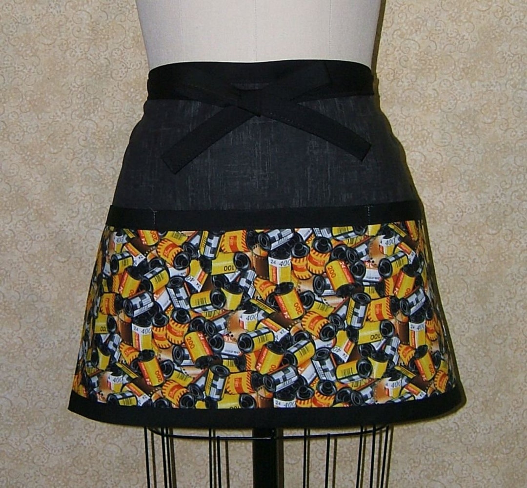 Photography Film Print Apron: Cotton Lined Darkroom Theme - Etsy