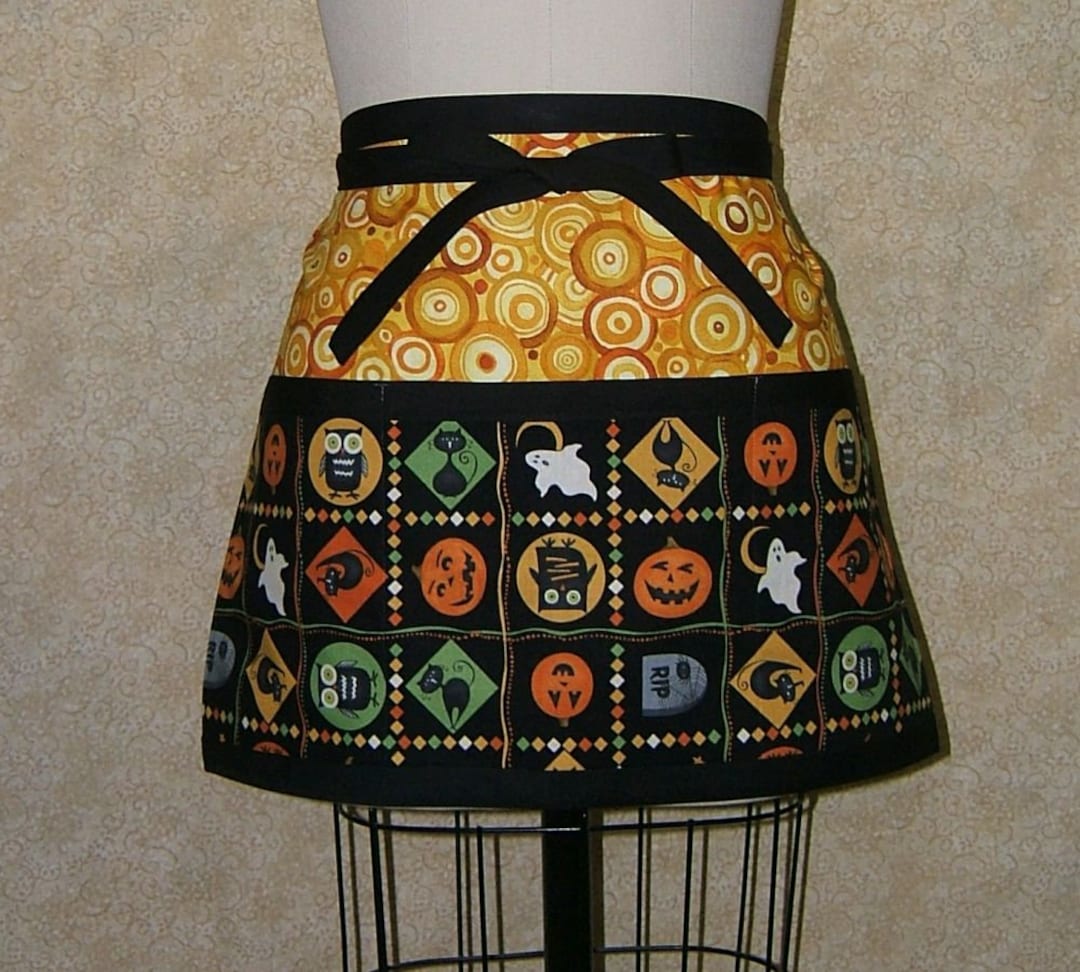 QQIAEJIA Tabliers Mexicains à Motif Floral - Imperméable - Réglable - Pour Cuisine, Barbecue - Avec 2 Poches - Cadeau Mexicain Pour Homme Et Femme, Motif Floral Mexicain Coloré, Taille Unique