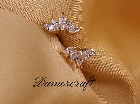 Orecchini A Fiocco Placcato Oro 14kt – Delicati, Minimal E Alla Moda Per Donna - 3
