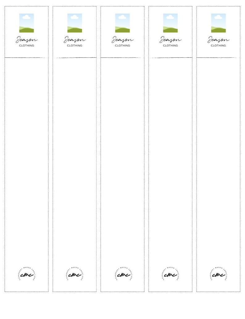 Pattern Tabs Template: Canva Digital Download | Sewing Pattern ...