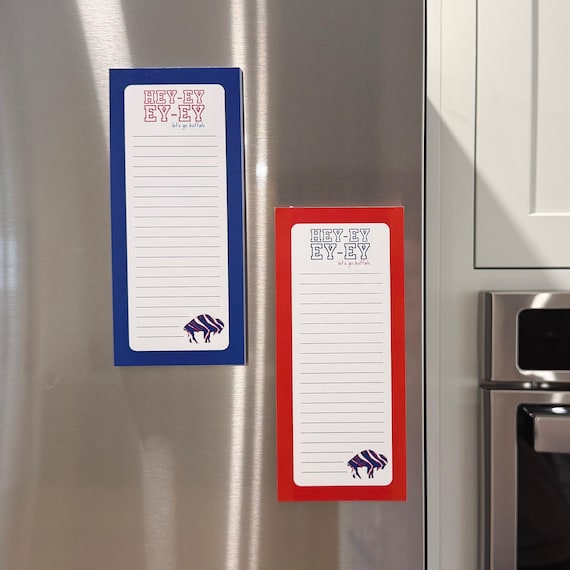 Hey-ey-ey-ey Bills Notepad, Let's Go Buffalo Notepad