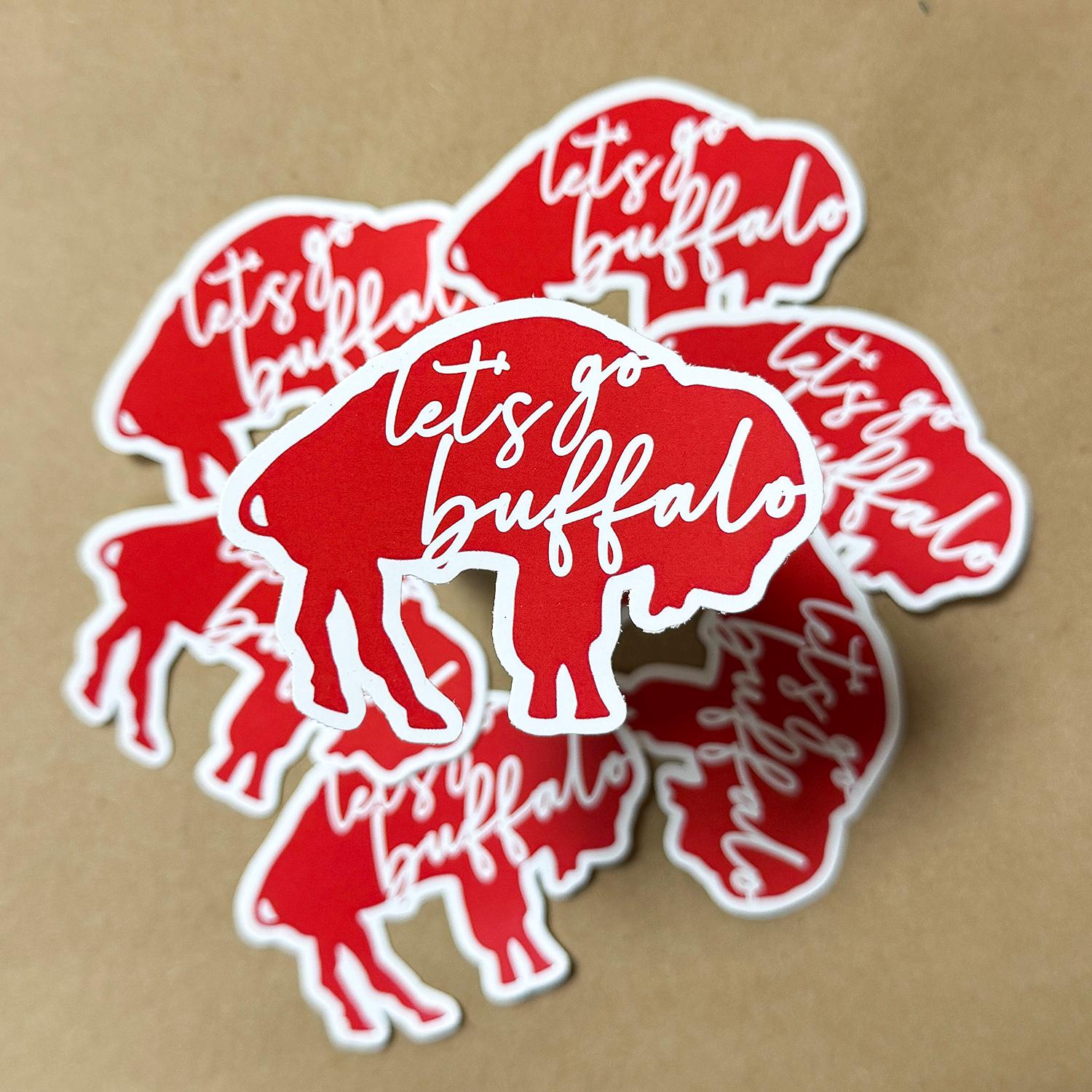 Let's Go Buffalo Sticker, Buffalo Sticker, Football Sticker - Etsy