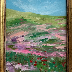 Original Ölgemälde eingerahmt Handgemalte Botanische Gärten Leinwand Ölgemälde Strukturierte Landschaft Einzigartiges Geschenk