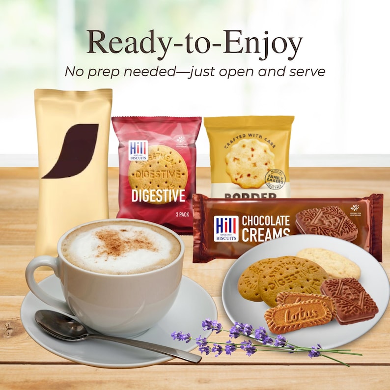Coffee Gift Set: Nescafe Latte, Biscoff & Border Biscuits image 4
