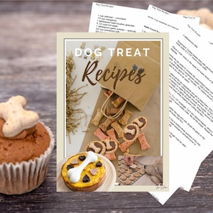 Homemade Dog Treat Recipes eBook, DIY Pet Snacks, Healthy Dog Snacks Recipes, Puppy Love Treats, Pet Gift, Dog Owners, Dog Treat Ideas