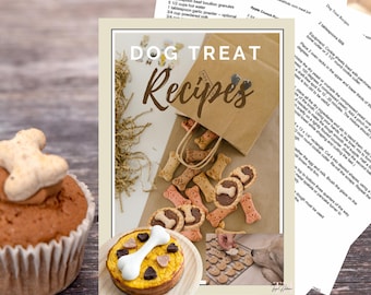 Libro electrónico con recetas caseras de golosinas para perros, snacks caseros para mascotas, recetas de snacks saludables para perros, golosinas para cachorros, regalos para mascotas, dueños de perros, ideas de golosinas para perros